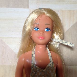 VTG Barbie Sun Gold Malibu SKIPPER Doll Beach Swimsuit 1069 Mattel 1983 3