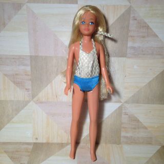 VTG Barbie Sun Gold Malibu SKIPPER Doll Beach Swimsuit 1069 Mattel 1983 4