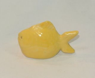 Vintage Chicken Of The Sea Tuna Salt Or Pepper Shaker S&p Yellow Bauer Pottery