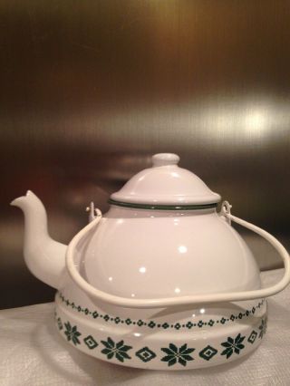 Vintage Ralph Lauren Kitchenware Enamel Teapot