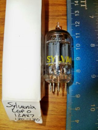 Strong Sylvania Long Gray Plate O Getter 12ax7 / Ecc83 Tube