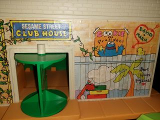 Fisher Price Little People Vintage Sesame Street Clubhouse 937 Big Bird Bert 3