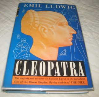 1st Edition 1937 Viking Hb Cleopatra Emil Ludwig Dj Book Club Edition