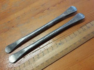Vintage Melco Tl 65 Spoon Tyre Levers 6¾ " Suit Various Motorcycle Kits