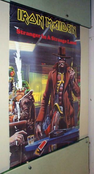 Iron Maiden Stranger In Strange Land Vintage 1986 Poster Last One