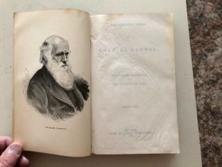 The Origin Of Species & The Descent Of Man by Charles Darwin.  1886 H/C 5