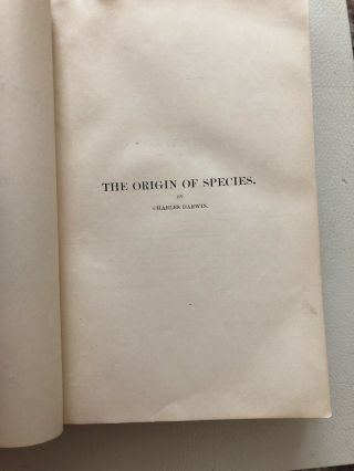 The Origin Of Species & The Descent Of Man by Charles Darwin.  1886 H/C 7