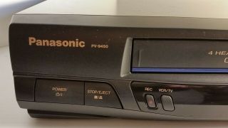 Panasonic VCR OMNIVISION PV - 9450 4 Head Hi - Fi Audio Video Cassette Recorder VHS 5