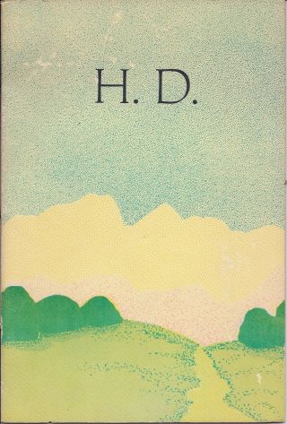 2 Poems By H.  D. ,  Hilda Doolittle And Wesley Tanner,  1971,  1st Ed. ,  1 Of 200