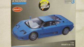 Vintage 1993 Monogram Bugatti 1/24 Skill Level 3 Model Kit