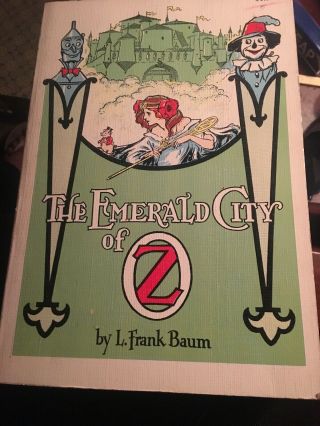 Vintage The Emerald City Of Oz By L.  Frank Baum The Reilly And Lee Co.