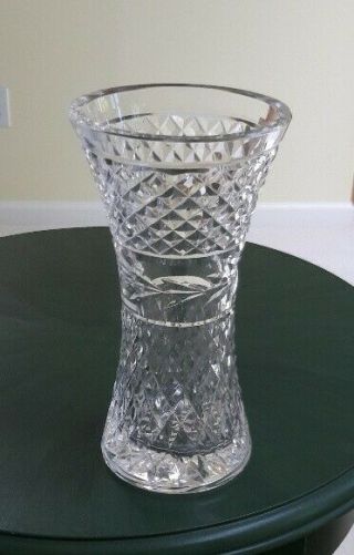 Vintage 8 " Waterford Glandore Cut Crystal Vase
