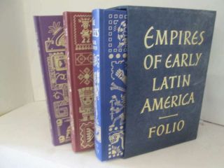 Empires Of Early Latin America Folio Society Slipcased 3 Book Edition Includes T