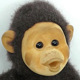 Hosung Baby Monkey plush soft toy doll Chimpanzee chimp Ape Vintage Flawed 5