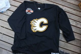 Vintage Ccm Center Ice Calgary Flames Practice Jersey Mens Size