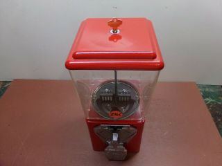 Vintage A,  A Candy Gumball Machine with key 7