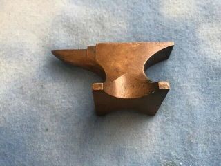 Vintage Solid Brass Small Anvil For Watchmaker Or Jeweler