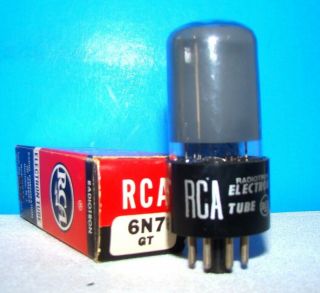 6n7gt Rca Nos Radio Amplifier Vintage Electron Vacuum Tube Valve 6n7g 6n7