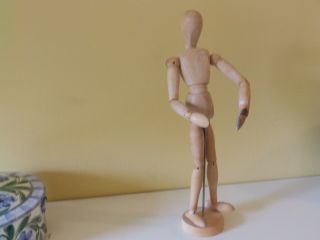 Vintage Artists Wooden Manikin Male Mannequin Lay Figure 12 "