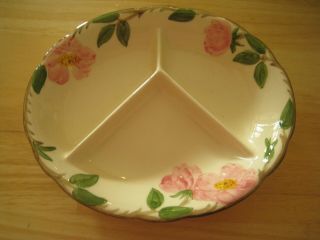Vintage Franciscan Ware Desert Rose Divided Plate Childs Dish 8 1/2 X 7 " Ca Usa
