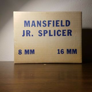 Vintage Mansfield Junior Film Splicer 8 & 16 Mm Film Splicer