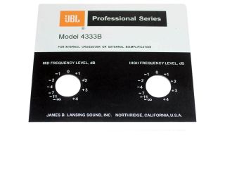 Jbl Style Replacement Foil Badge For 4333b Speaker