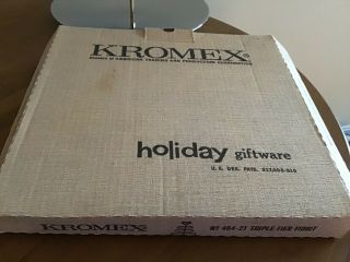 Vintage Kromex 3 Tier Serving Tray And Instructions 5
