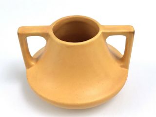 Vintage Haeger Early Eve 2 - Handled Arts & Crafts Pottery Vase Burnt Orange