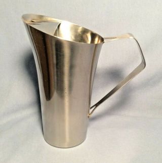 Vintage Stainless Steel 18 - 8 Denmark Pitcher W/ Ice Guard Strainer 24 Oz 3 Cup