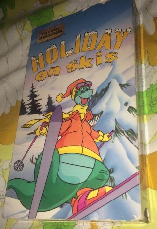 Vtg Denver The Last Dinosaur Holiday On Skis Animated Vhs Tape Cartoon