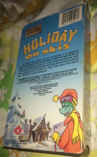 VTG Denver The Last Dinosaur Holiday on Skis Animated VHS Tape Cartoon 2