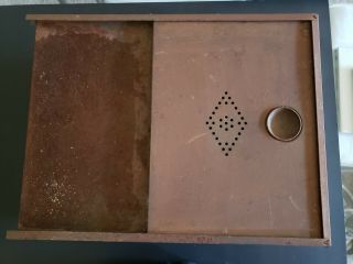 Vintage Hoosier Cabinet Metal Bread Box With Sliding Door 2