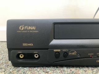 Funai VHS Video Cassette Recorder / Player F240LA 4 Head - W/ VHS Tape And RCA 3