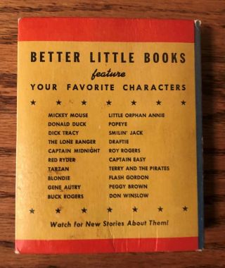 Disney ' s Mickey Mouse Bell Boy Detective,  Big/ Better Little Book 1483,  Fine 3