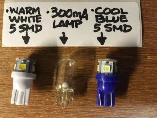 (25) Blue - White 8v - Wedge Lamps Led/dial/sx1250 Sx1280 Sx1980 Sx950 Sx980 Pioneer