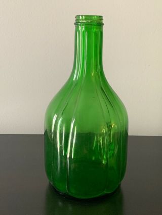 Vintage Green Duraglass Water Bottle 1930’s - No Aluminum Lid