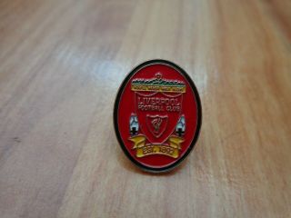 Classic Vintage Liverpool Fc Liverbird Red Crest Football Enamel Pin Badge