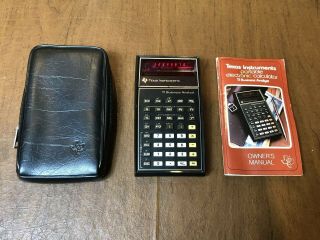Texas Instruments Ti Business Analyst Electronic Calculator W/case & Instruction