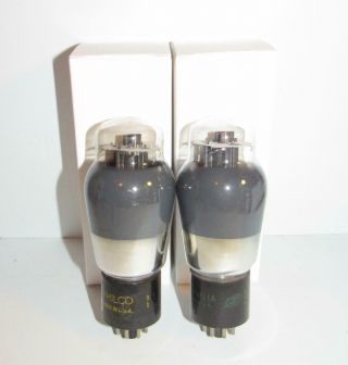 2 Sylvania Made 6l6g Smoked Glass Amplifier Tubes.  1941/1942.  Tv - 7 Test Strong.