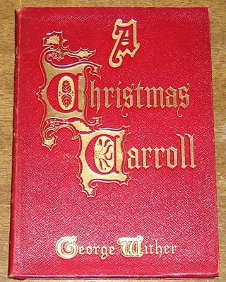 A Christmas Carroll Carol George Wither Illus.  Frank T Merrill 1907 Leather Book