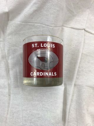Vintage St.  Louis Cardinals Football Team Drinking Glass