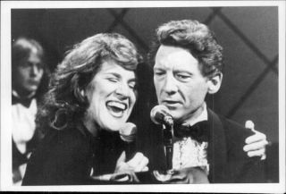 Ruth Buzzi Singing With Jerry Lee Lewis.  - Vintage Photo