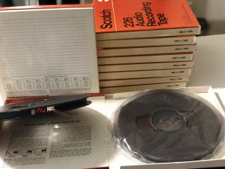 5 - Scotch 3m 226 : 7” Inch Reel To Reel With 1/4 " Audio Tape Tapes