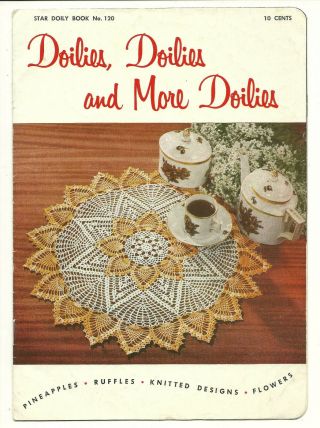 Vintage Star Doily Book 120 Doilies And More Doilies Crochet Pattern Leaflet