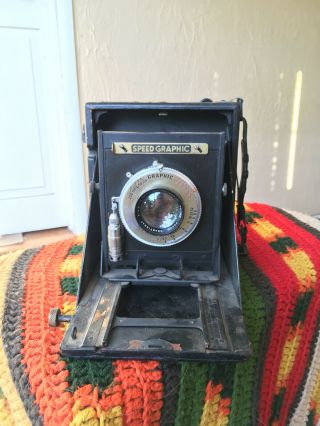 Vintage Speed Graphic 4x5 Parts Camera W/ Kodak Lens (aero Ektar Mod)