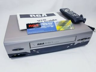 Rca Vr637hf Accusearch 4head Hi Fi Stereo Vcr With Remote And Instructions