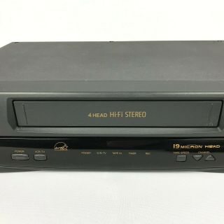Symphonic VR - 69WF 4 Head Hi Fi 19 Micron VHS Player Recorder No Remote 4
