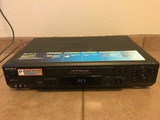 Sony Slv - N70 Hi - Fi Stereo Vhs Vcr Recorder Player No Remote Great