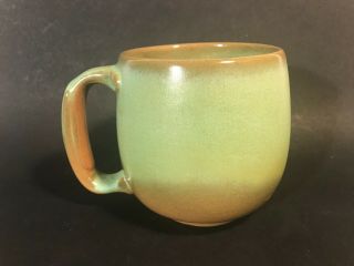 Vintage Frankoma Pottery Xl Coffee Mug 4m Prairie Green