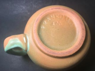 Vintage Frankoma Pottery XL Coffee Mug 4M Prairie Green 5